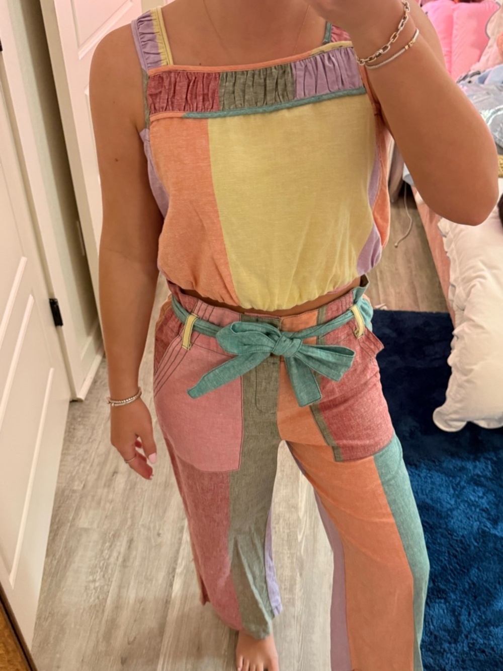 Pastel linen set